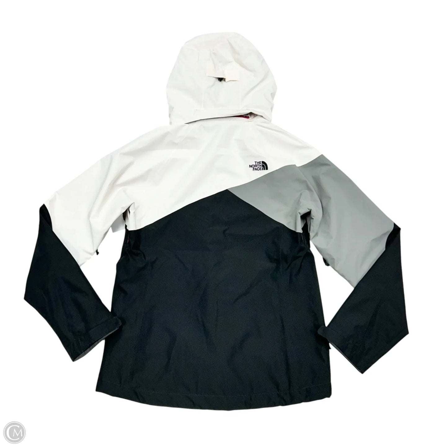 Coat Raincoat By The North Face In Black & Cream, Size: S