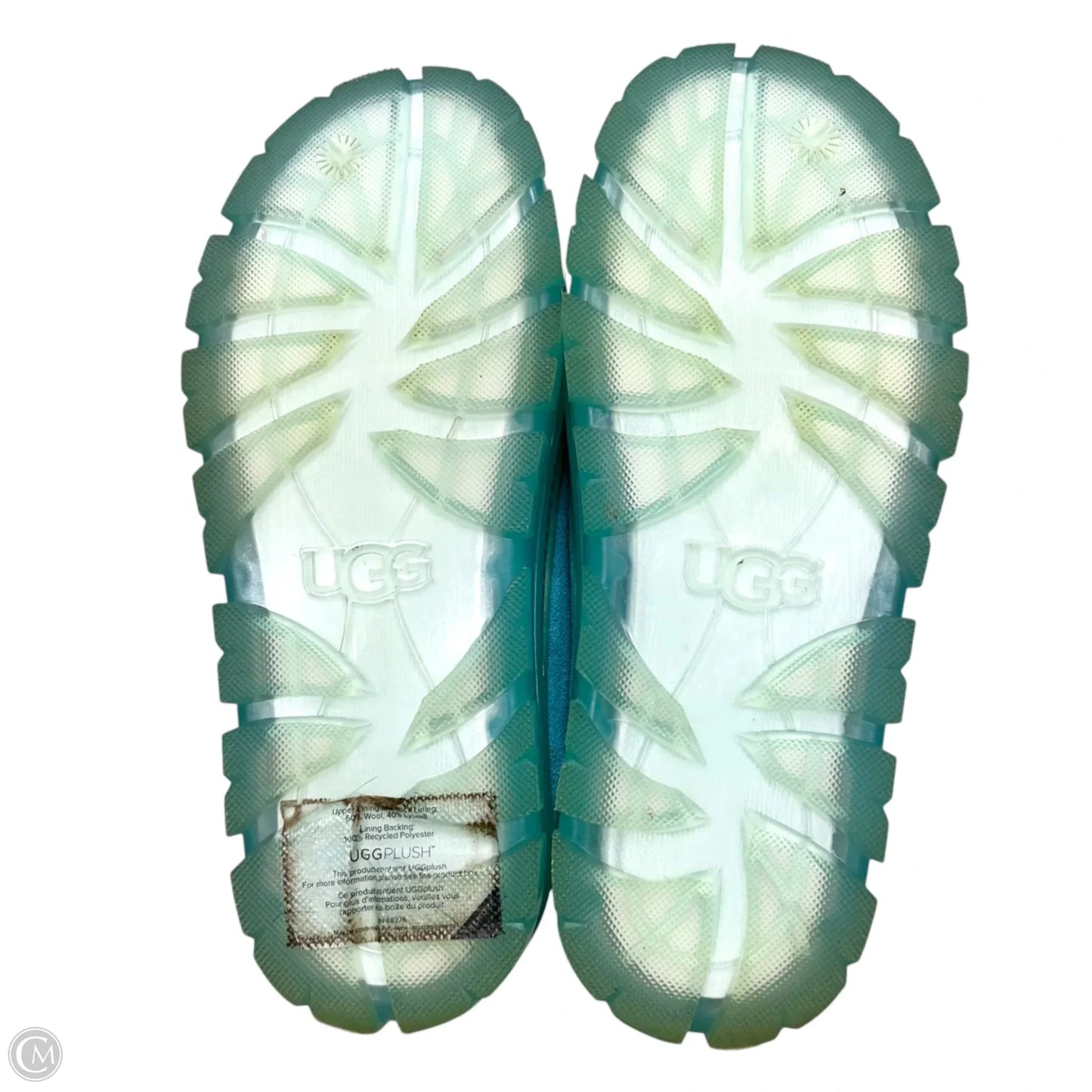 Slippers Designer By Ugg In Blue, Size: 6