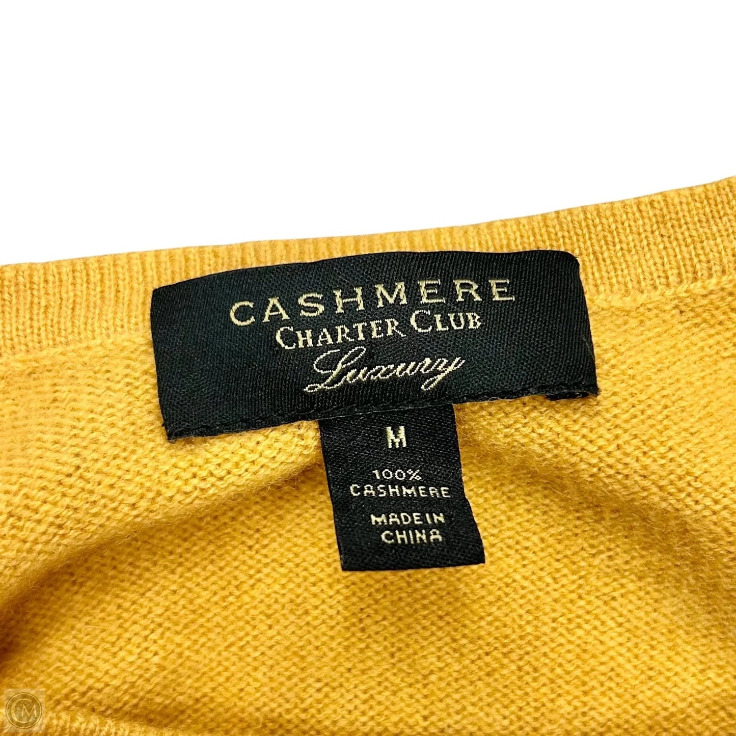 Sweater Cashmere By Charter Club In Yellow, Size: M