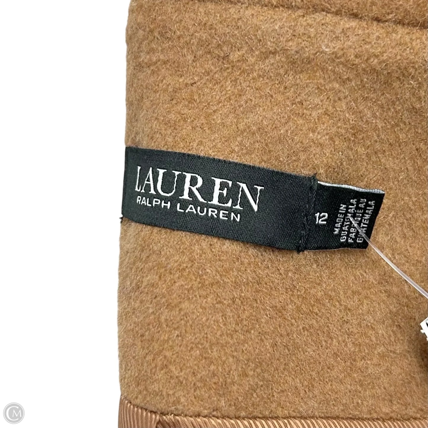 Coat Peacoat By Lauren By Ralph Lauren In Tan, Size: L