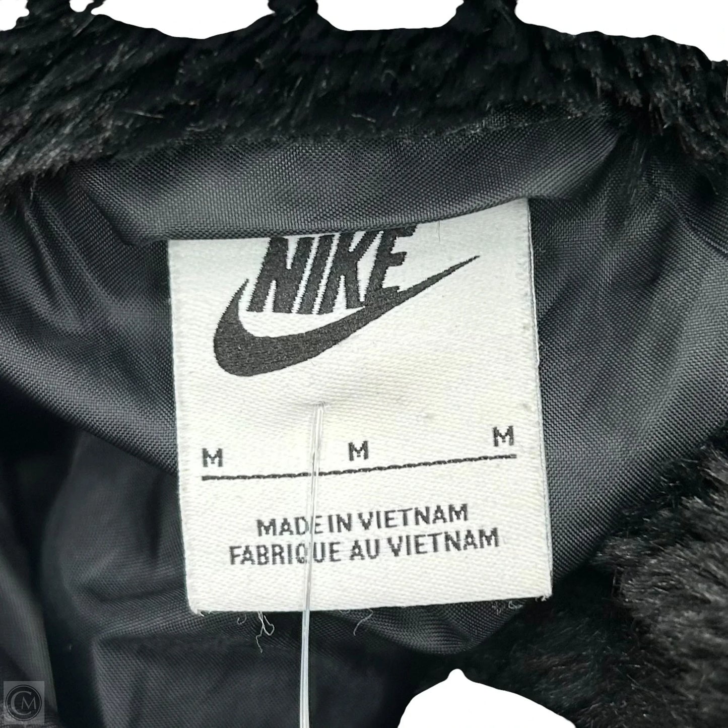 Jacket Faux Fur & Sherpa By Nike Apparel In Black, Size: M