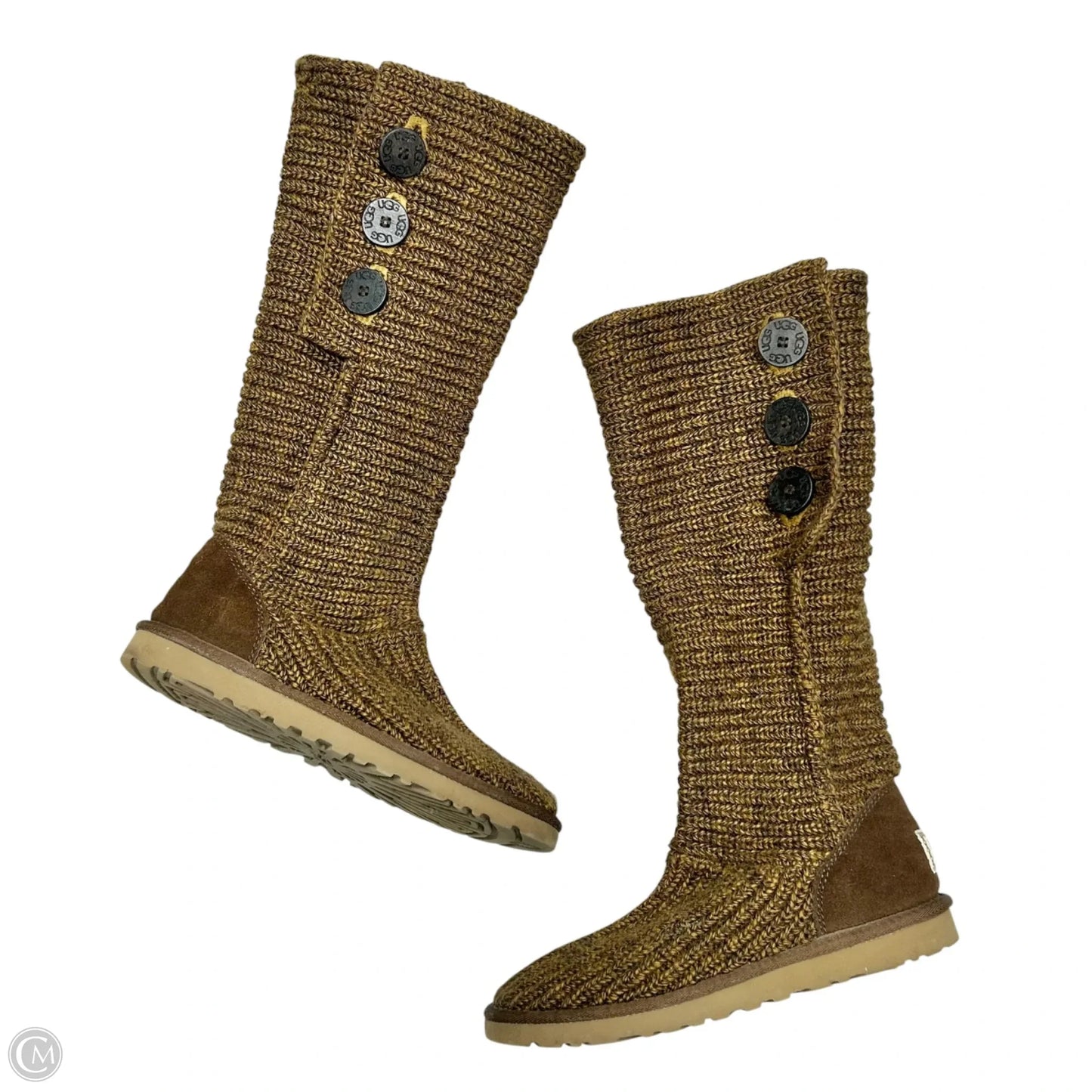 Boots Designer By Ugg In Brown, Size: 9