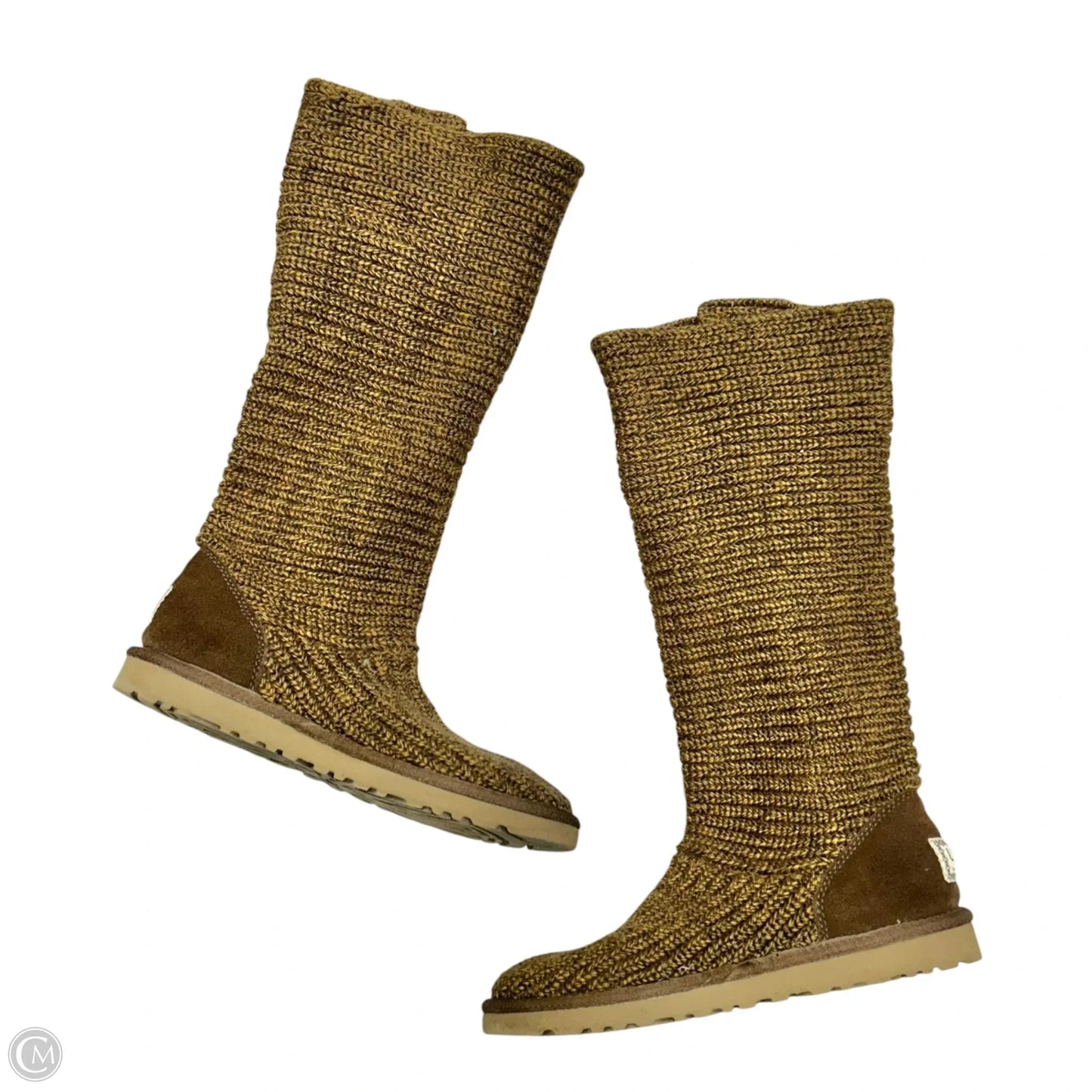 Boots Designer By Ugg In Brown, Size: 9