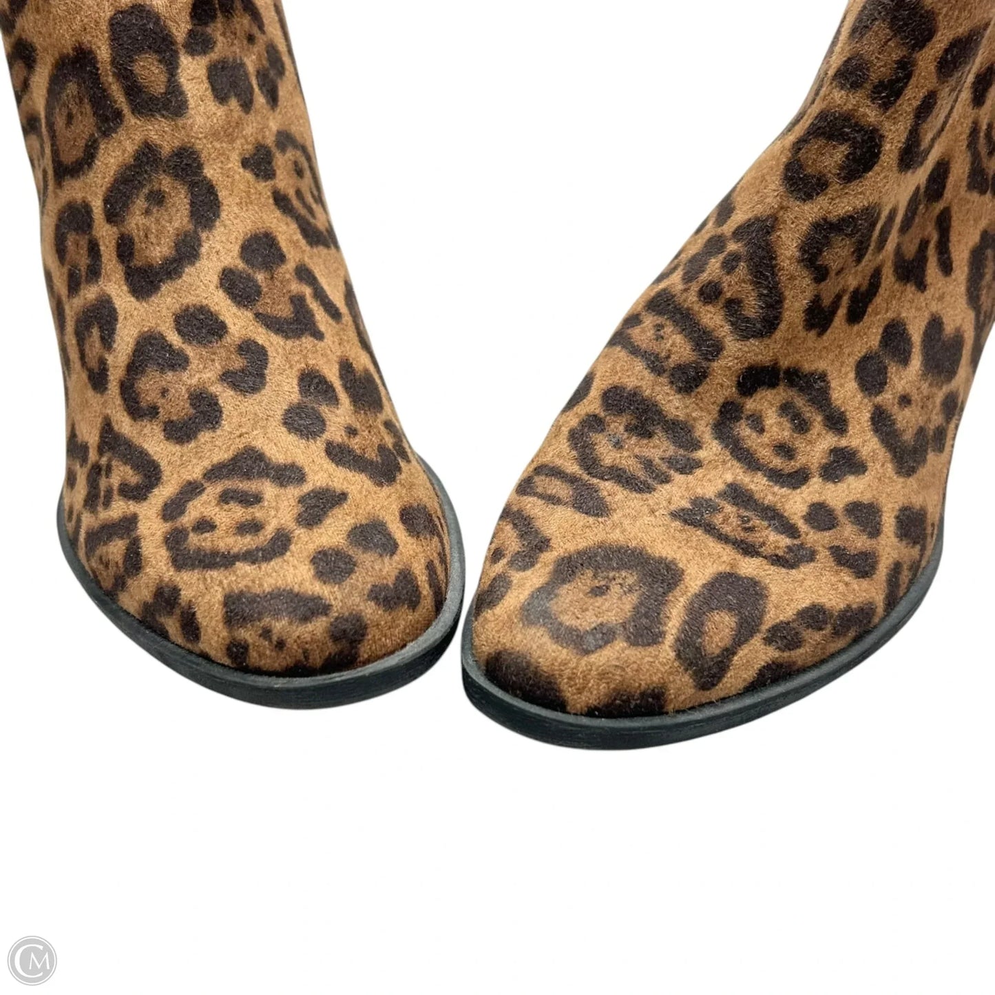 Boots Ankle Heels By Life Stride In Leopard Print, Size: 8