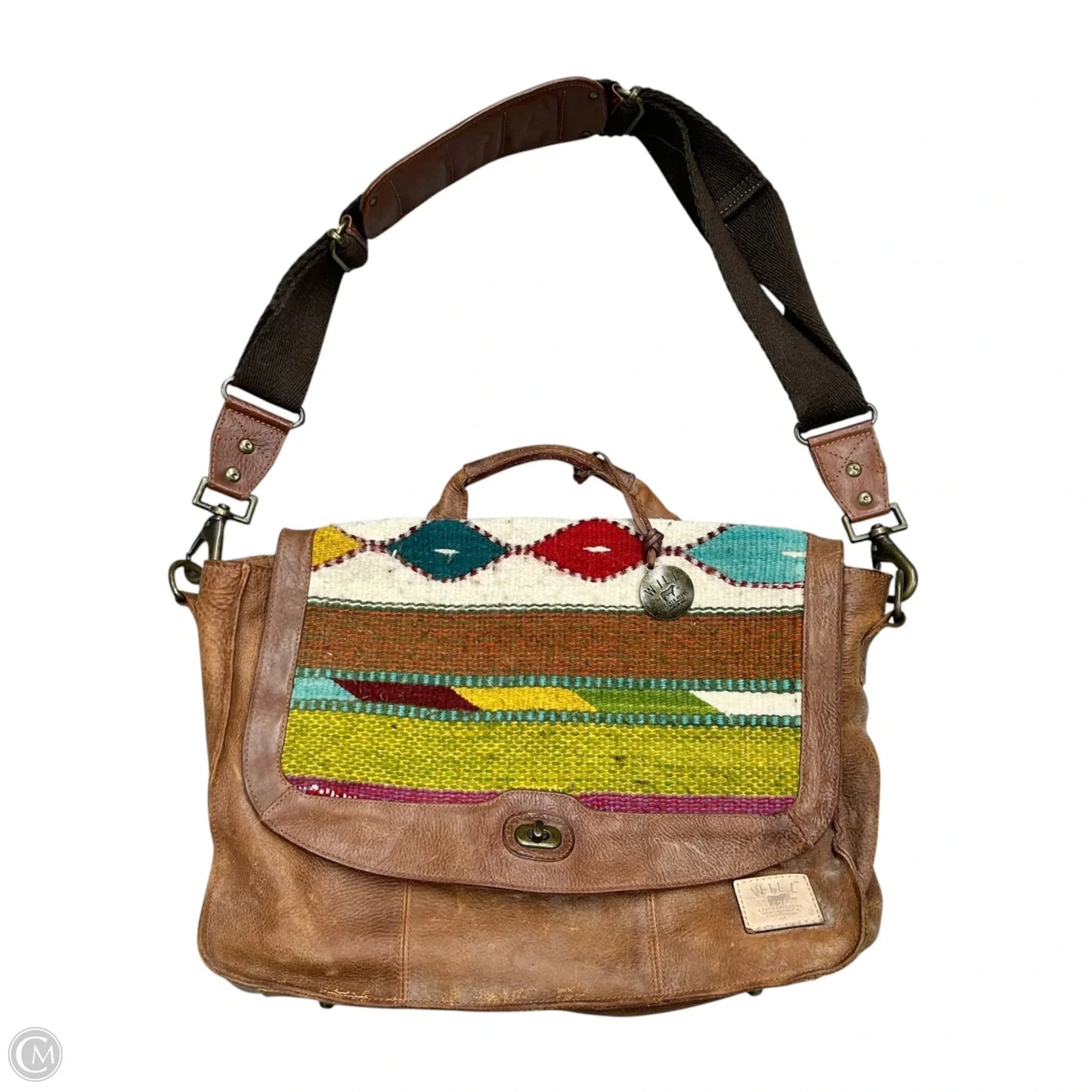Crossbody Leather By Will, Size: Large