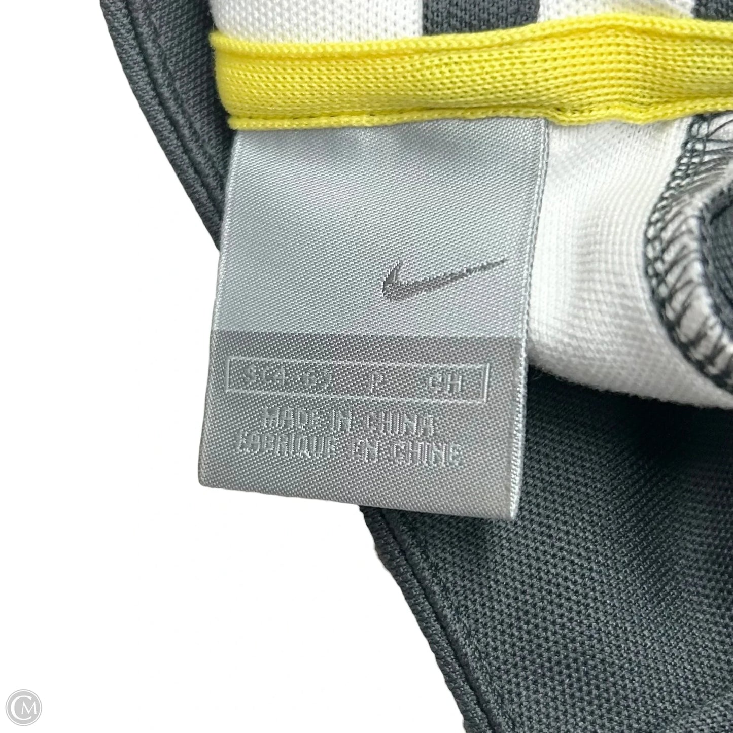 Athletic Jacket By Nike Apparel In Grey & White, Size: S