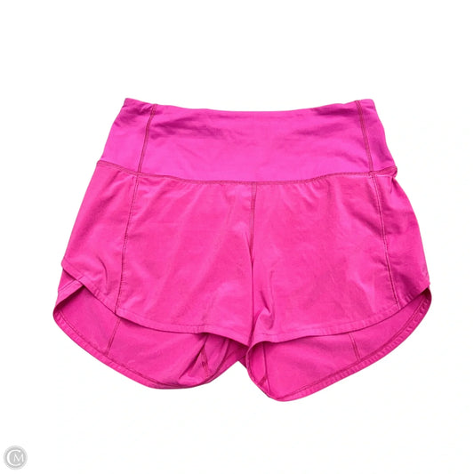Athletic Shorts By Lululemon In Pink, Size: S