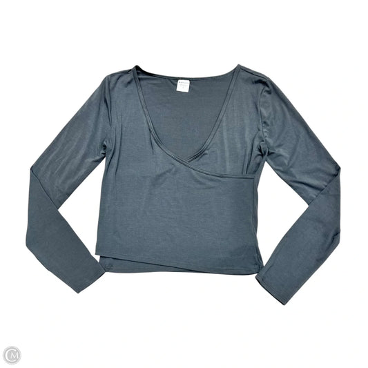 Athletic Top Long Sleeve Crewneck By Athleta In Grey, Size: M