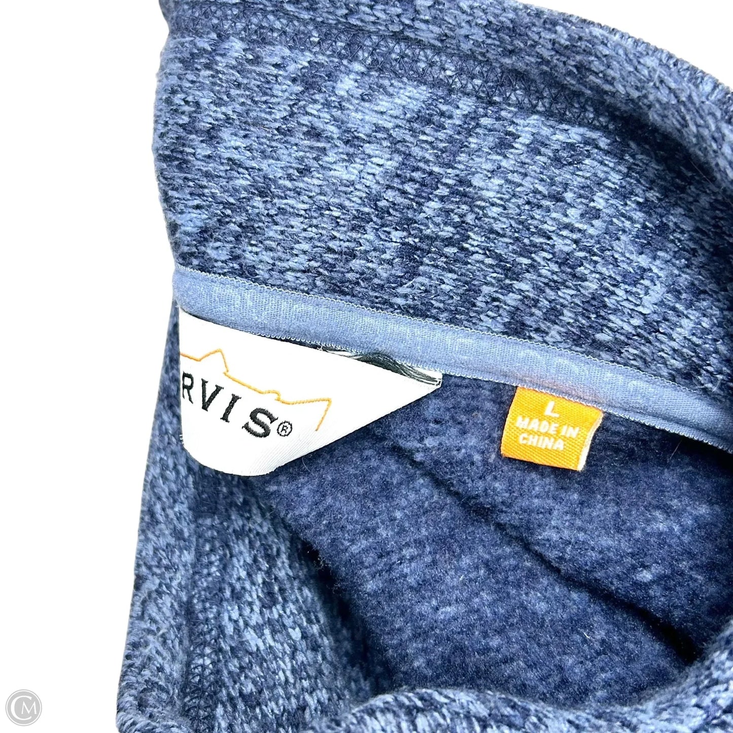 Jacket Fleece By Orvis In Blue, Size: L