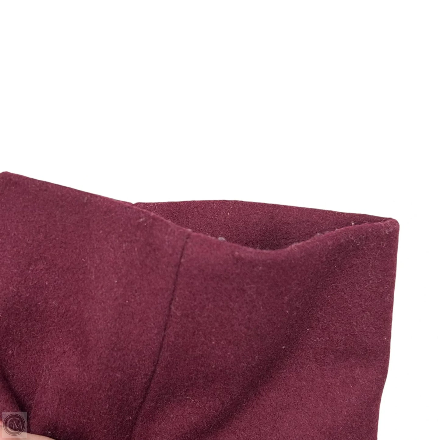 Coat Peacoat By Lands End In Maroon, Size: 2x