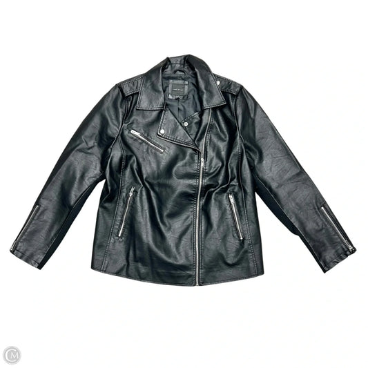 Jacket Moto By Lane Bryant In Black, Size: 2x