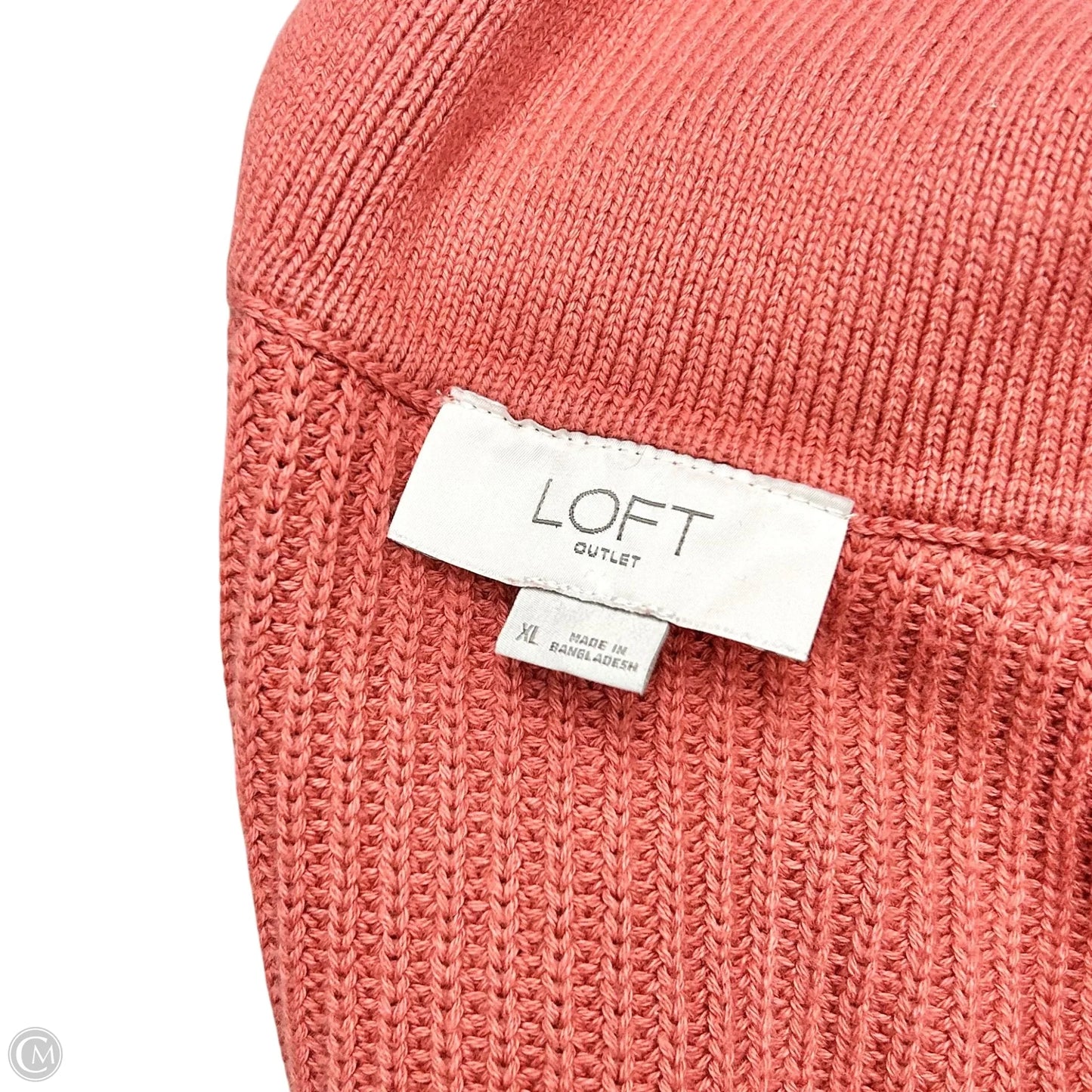 Sweater By Loft In Coral, Size: Xl
