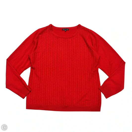 Sweater By Napa Valley In Red, Size: Xl