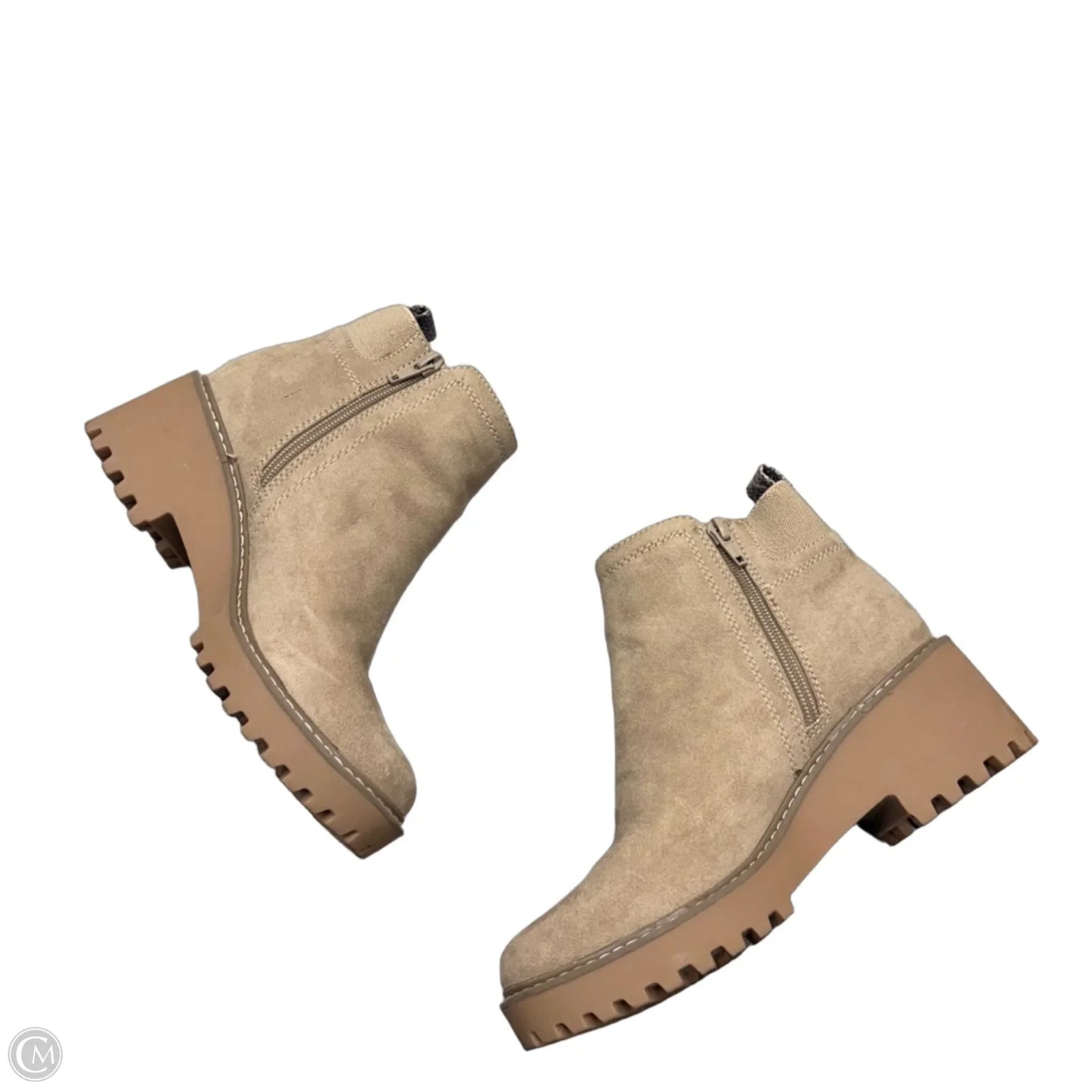 Boots Ankle Heels By Universal Thread In Tan, Size: 6