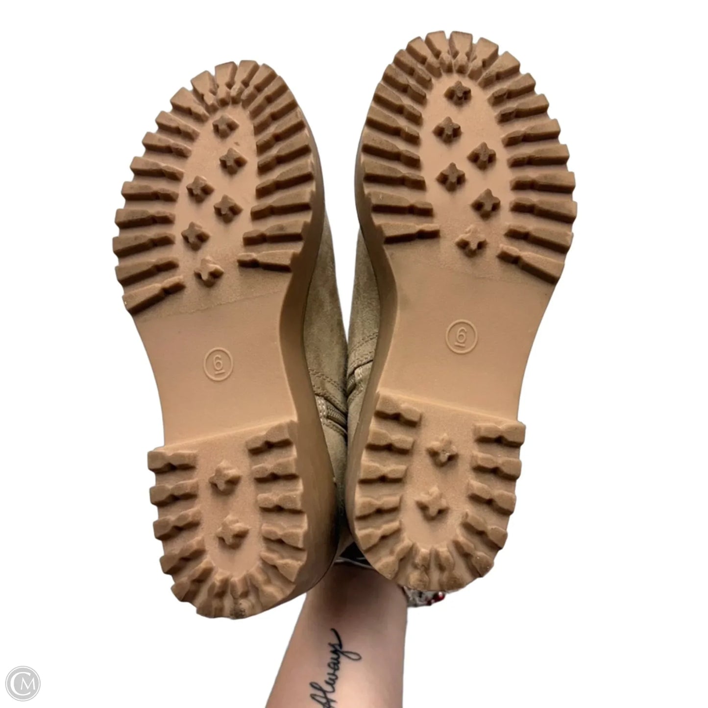 Boots Ankle Heels By Universal Thread In Tan, Size: 6