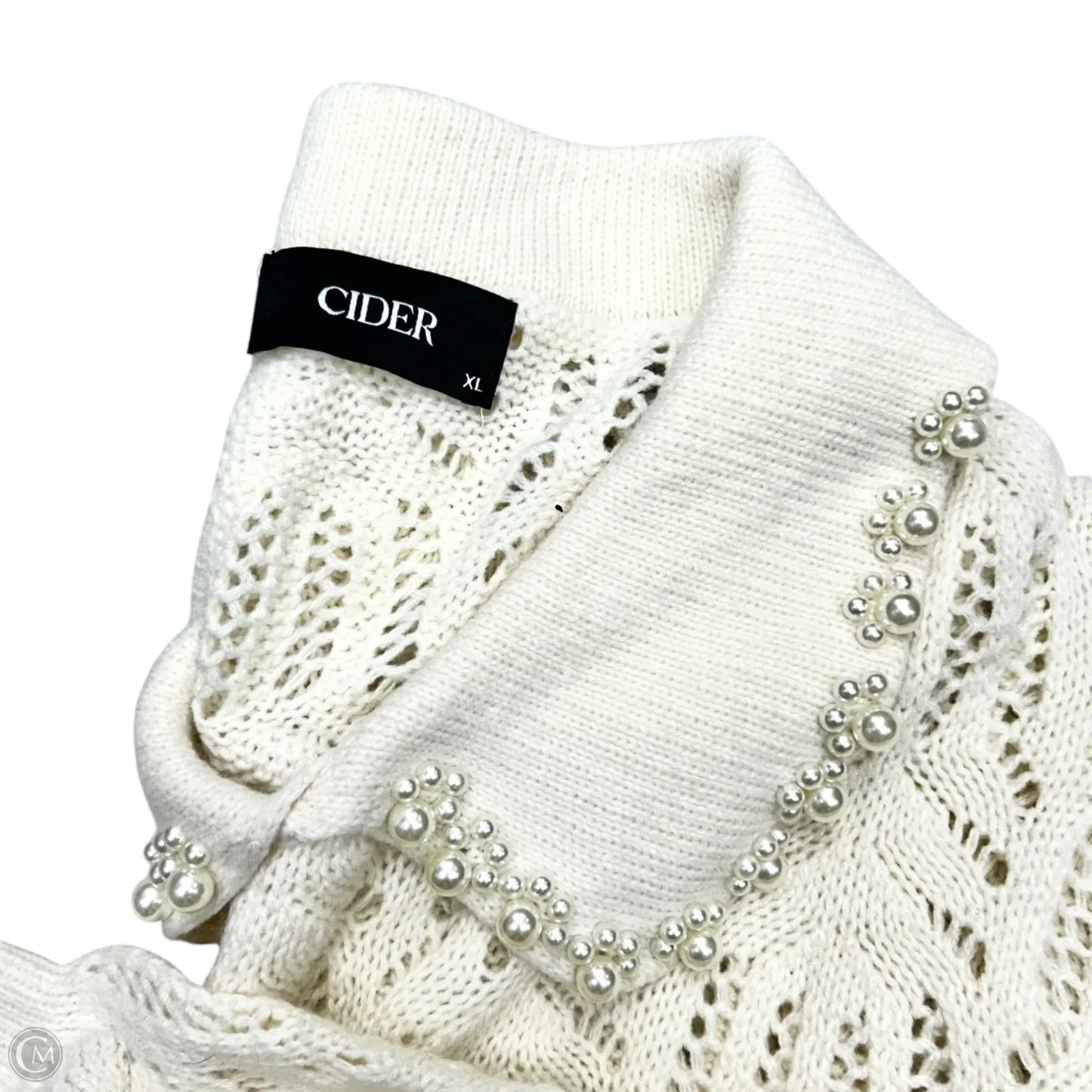 Sweater By Cider In Cream, Size: Xl