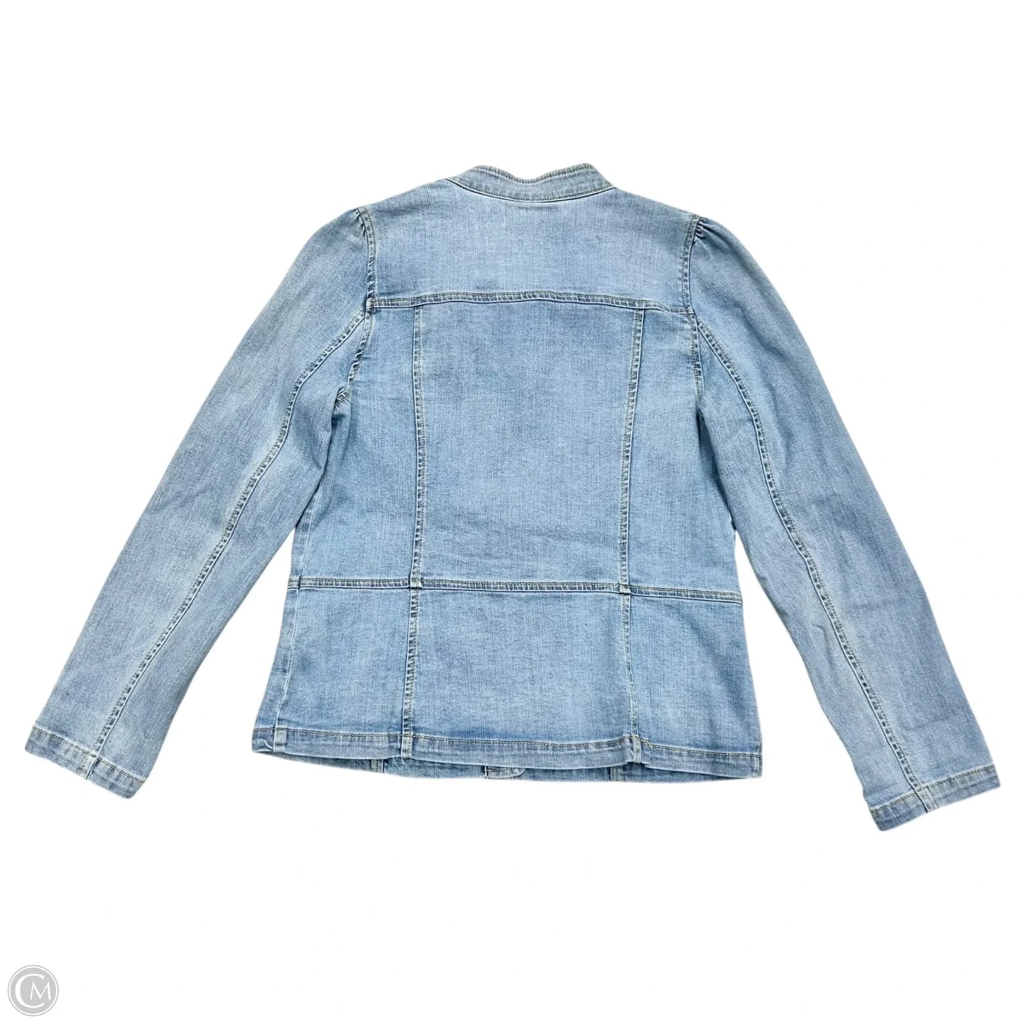 Jacket Denim By Talbots In Blue Denim, Size: M