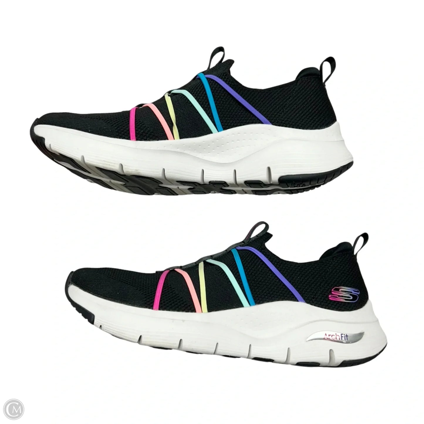 Shoes Athletic By Skechers In Black, Size: 8