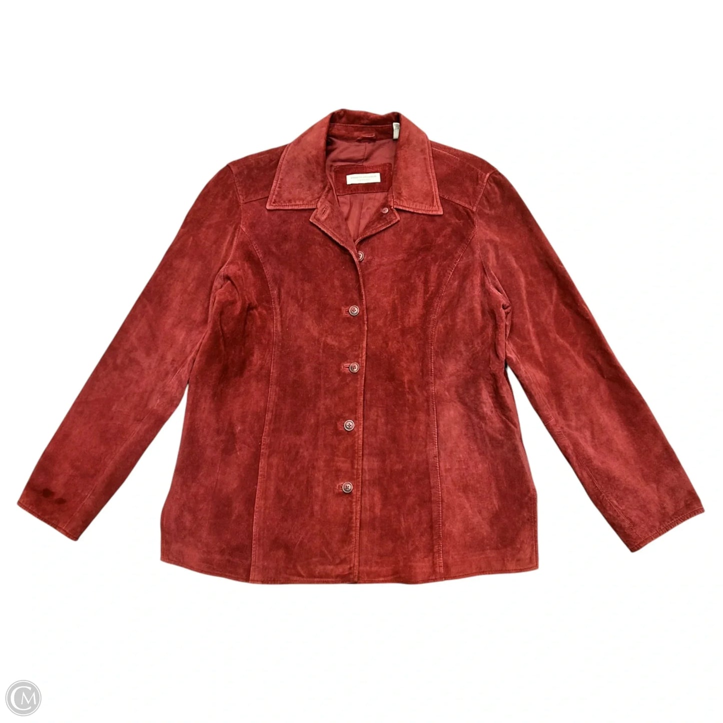 Jacket Leather By Valerie Stevens In Red, Size: Xl