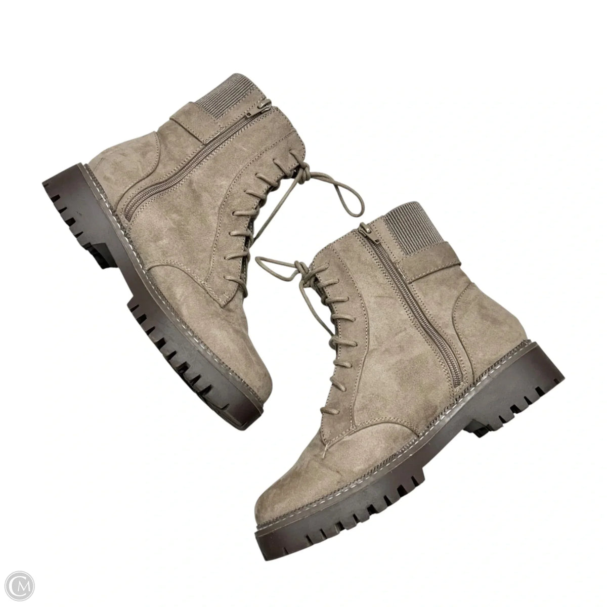 Boots Combat By Primark In Tan, Size: 8