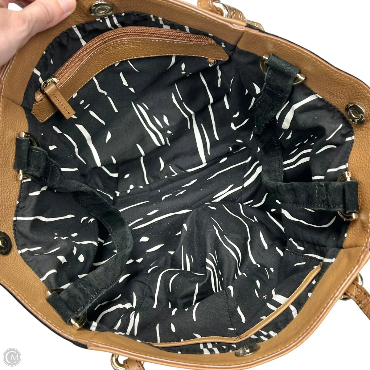 Handbag Leather By Kelsi Dagger, Size: Medium