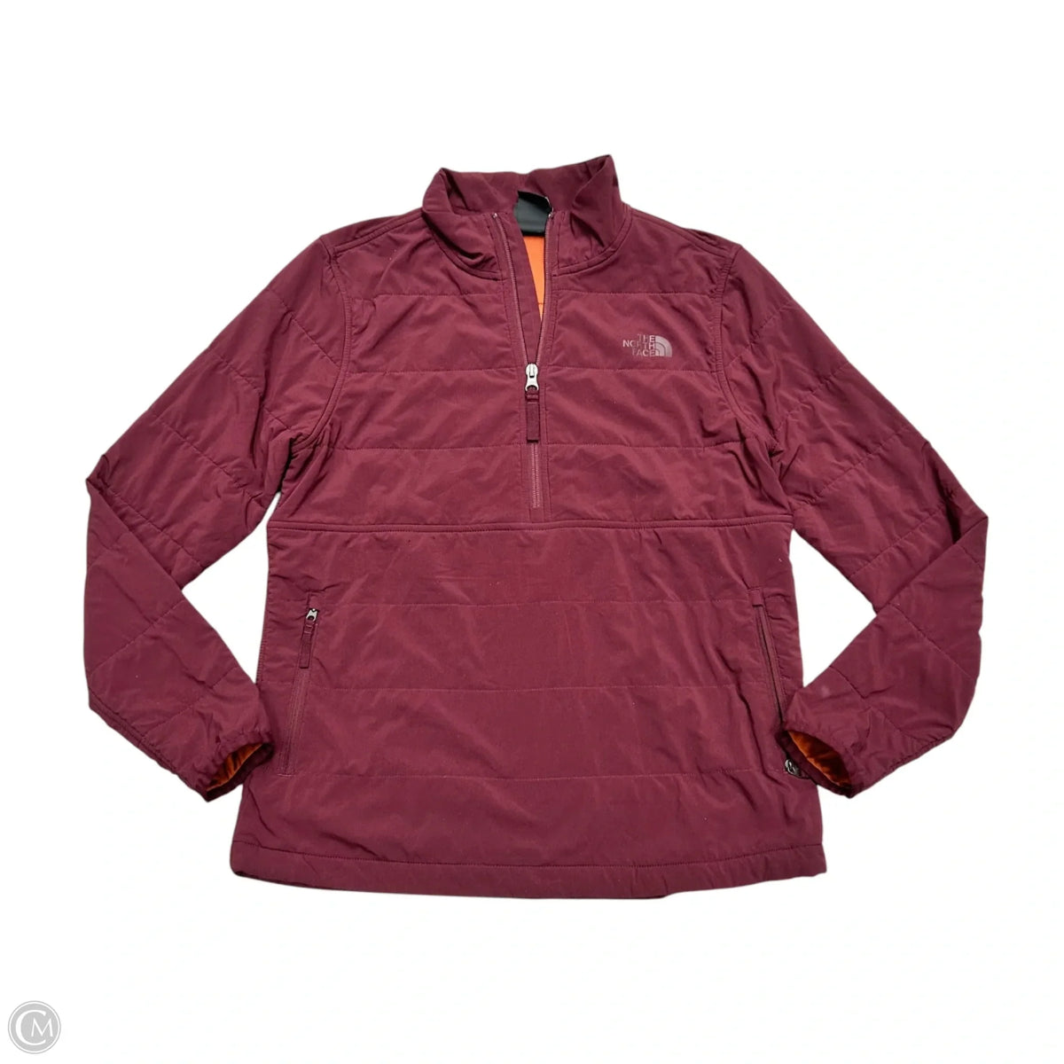 Athletic Jacket By The North Face In Maroon, Size: M