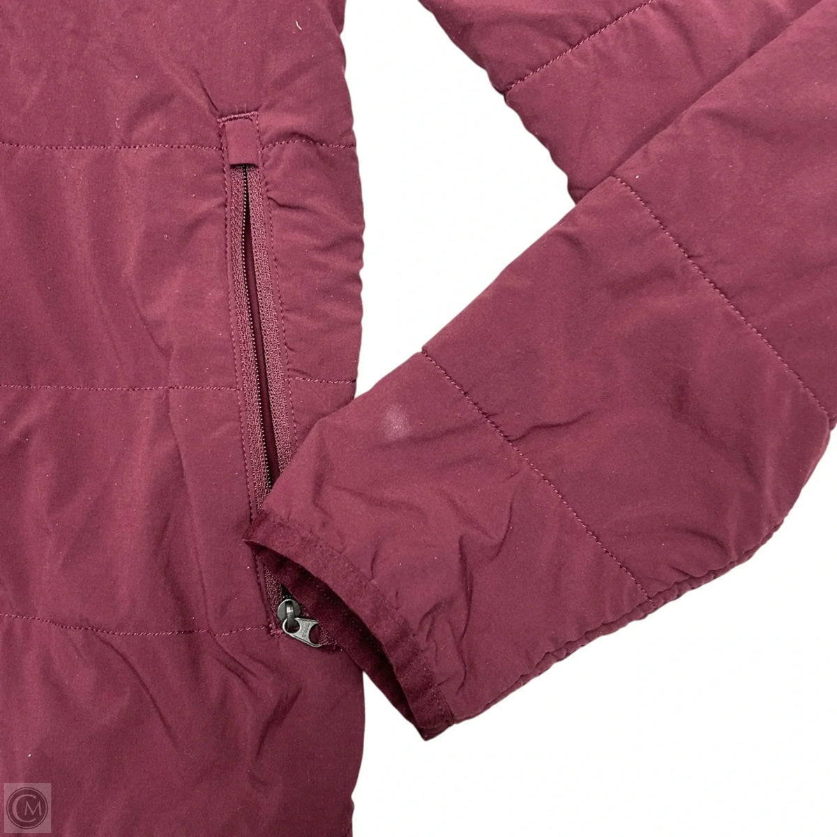 Athletic Jacket By The North Face In Maroon, Size: M