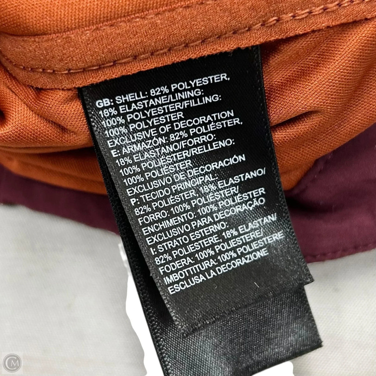 Athletic Jacket By The North Face In Maroon, Size: M