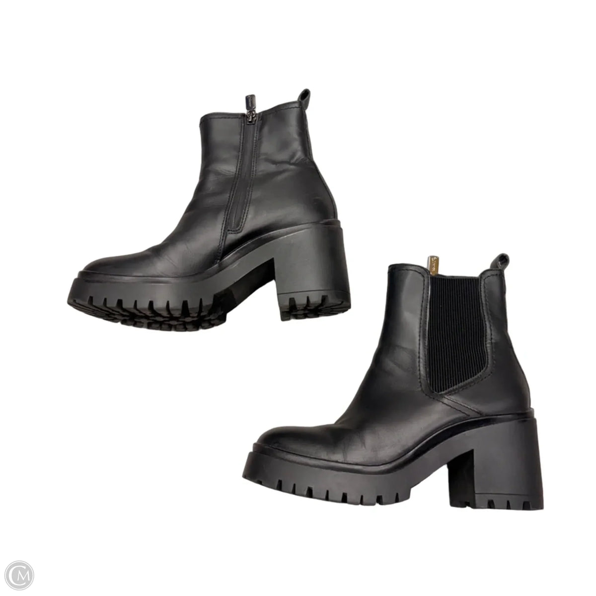 Boots Ankle Heels By Blondo In Black, Size: 7