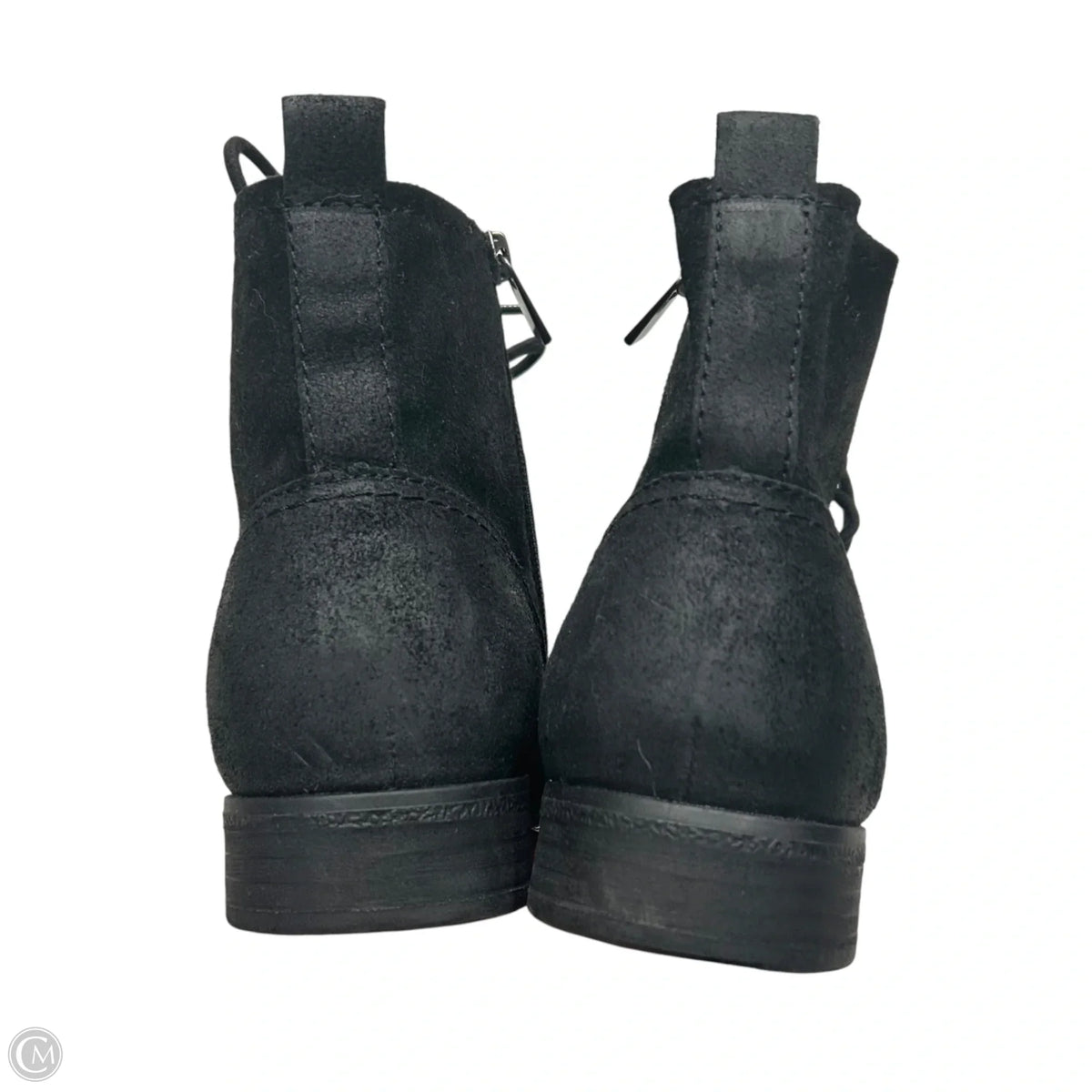 Boots Ankle Flats By Earth In Black, Size: 9.5