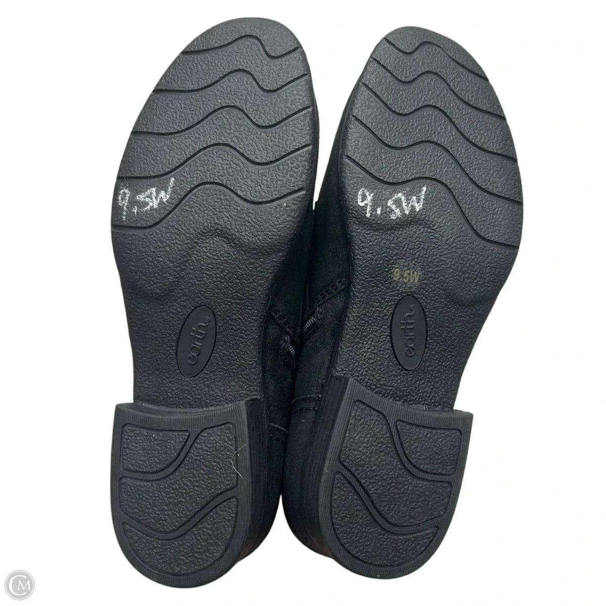 Boots Ankle Flats By Earth In Black, Size: 9.5