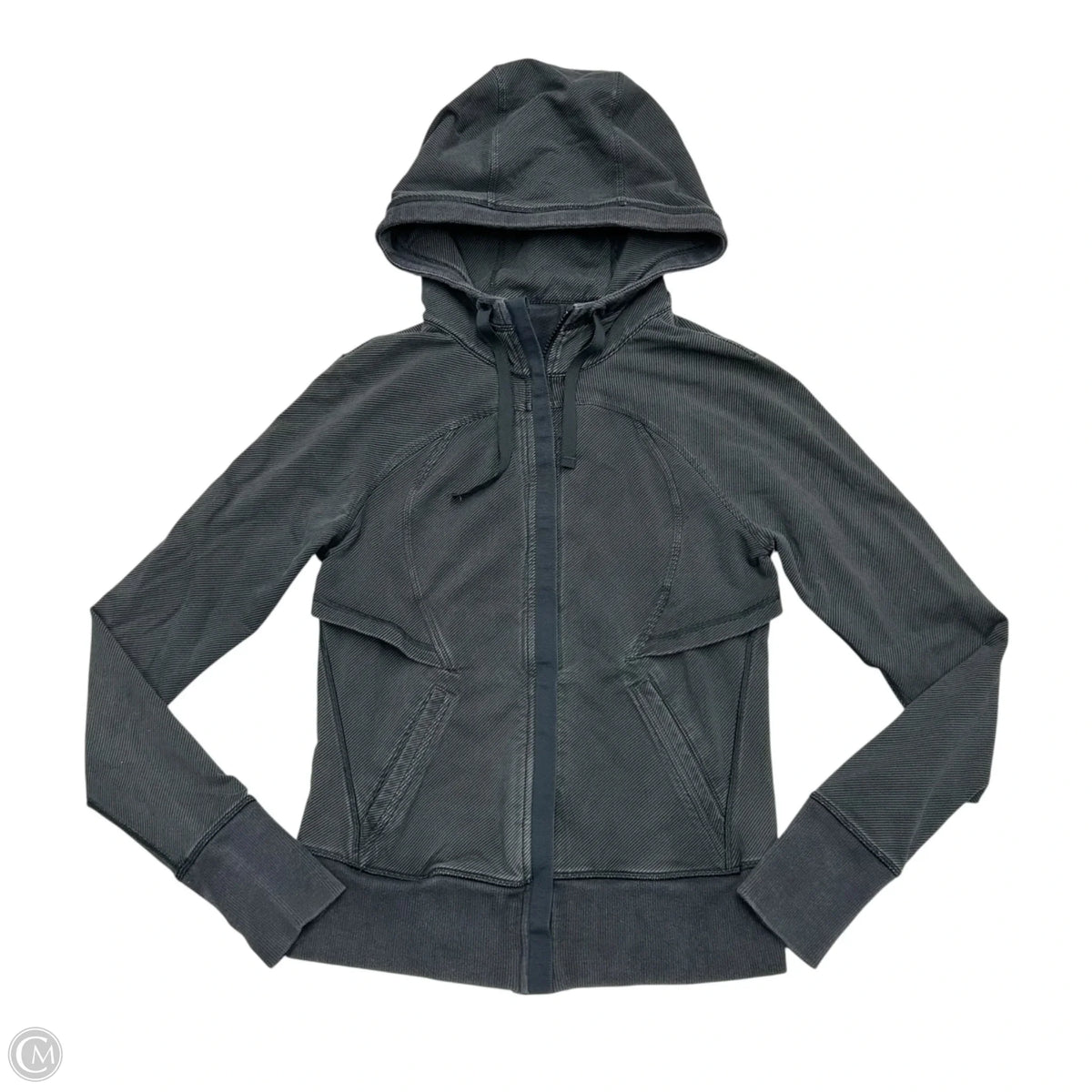 Athletic Jacket By Lululemon In Grey, Size: M