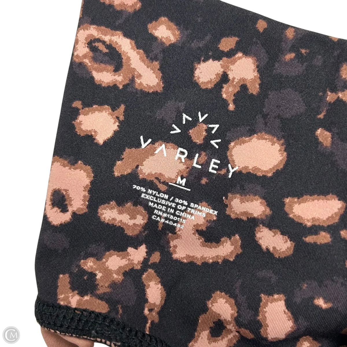 Athletic Leggings By Varley In Black & Brown, Size: M