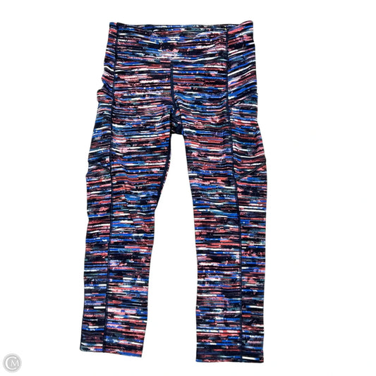 Athletic Leggings Capris By Lululemon In Blue & Red, Size: S