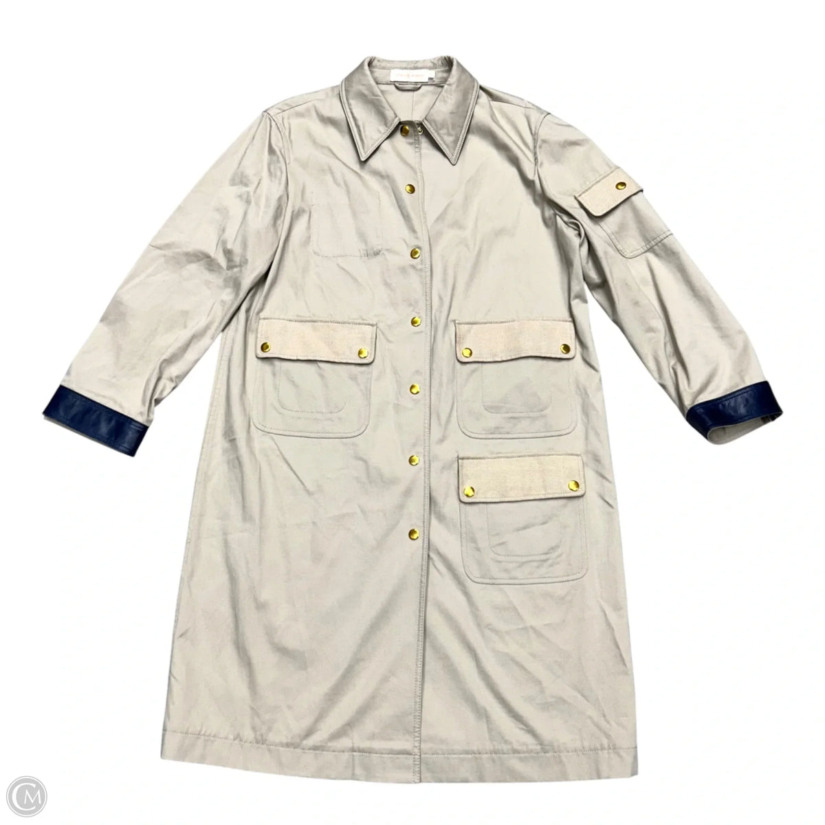 Coat Designer By Tory Burch In Tan, Size: M