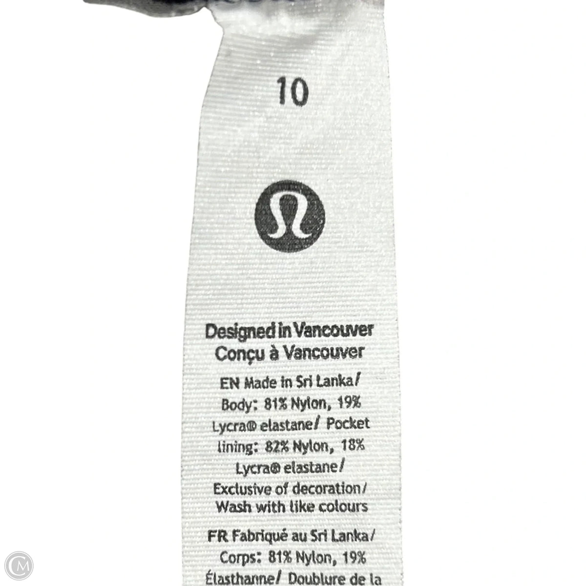 Athletic Leggings By Lululemon In Black, Size: M