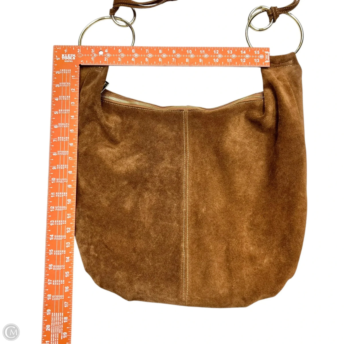 Handbag Leather By Marlon, Size: Large
