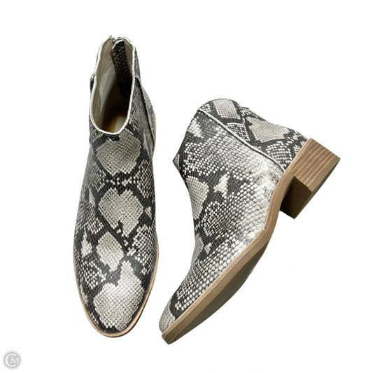 Boots Ankle Heels By Dolce Vita In Snakeskin Print, Size: 10