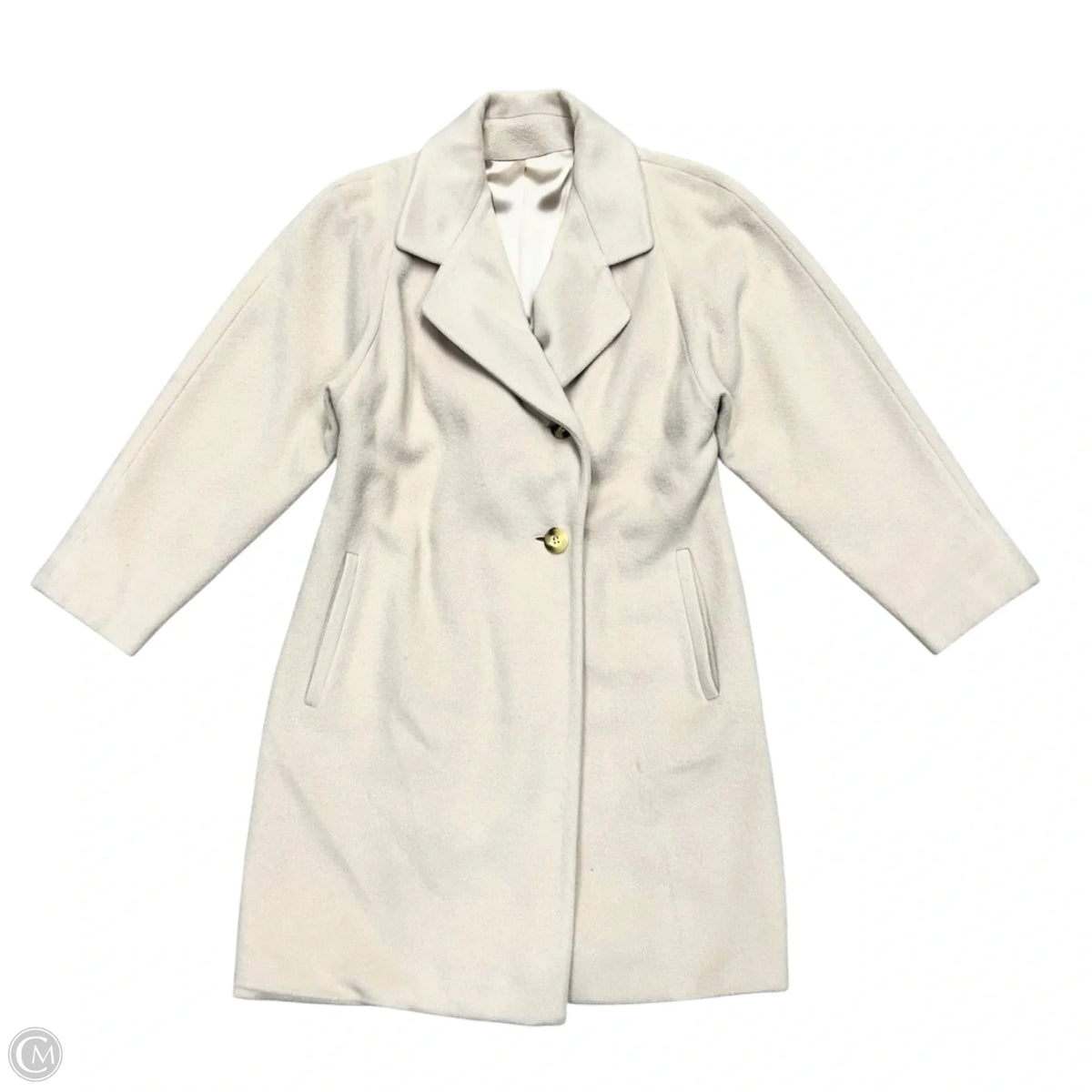 Coat Designer By Neiman Marcus In Cream, Size: S