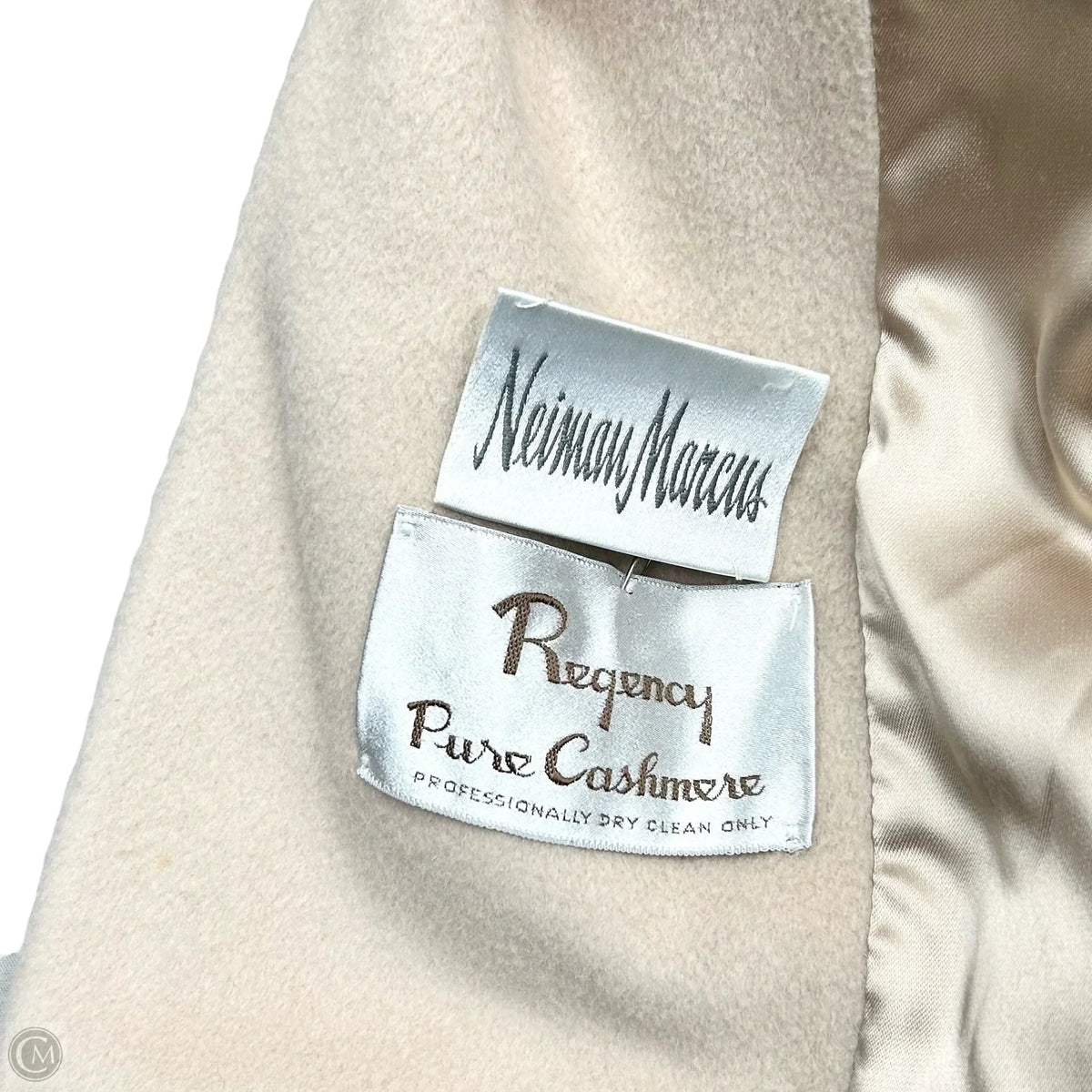Coat Designer By Neiman Marcus In Cream, Size: S