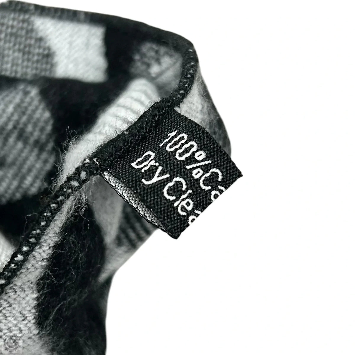 Shawl Cashmere In Black & Grey