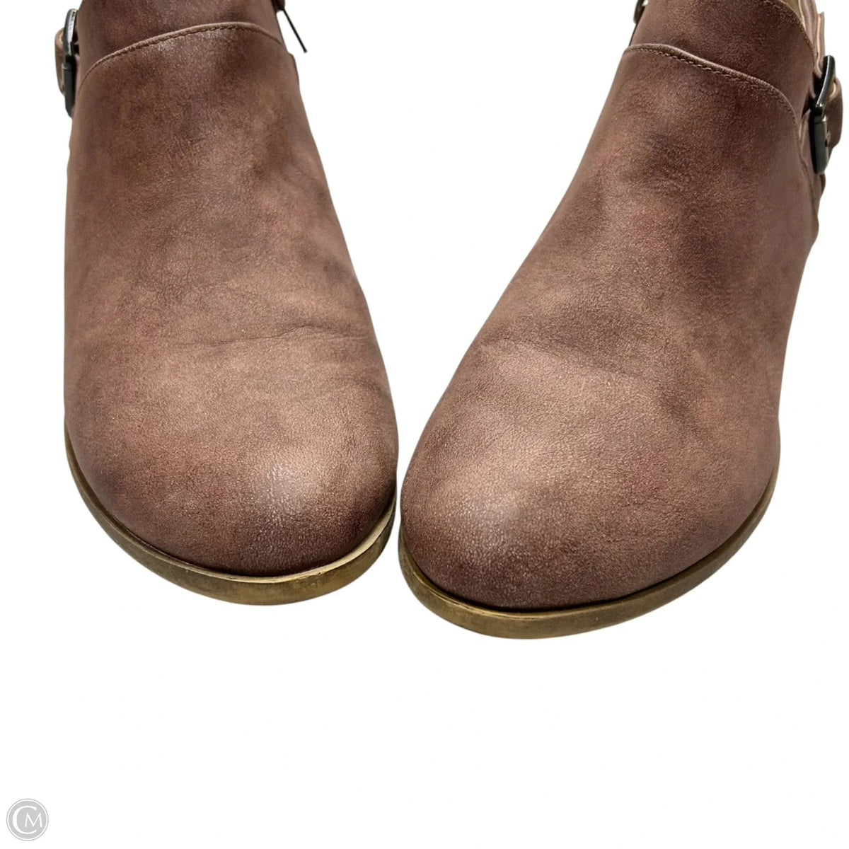 Boots Ankle Heels By Life Stride In Brown, Size: 8