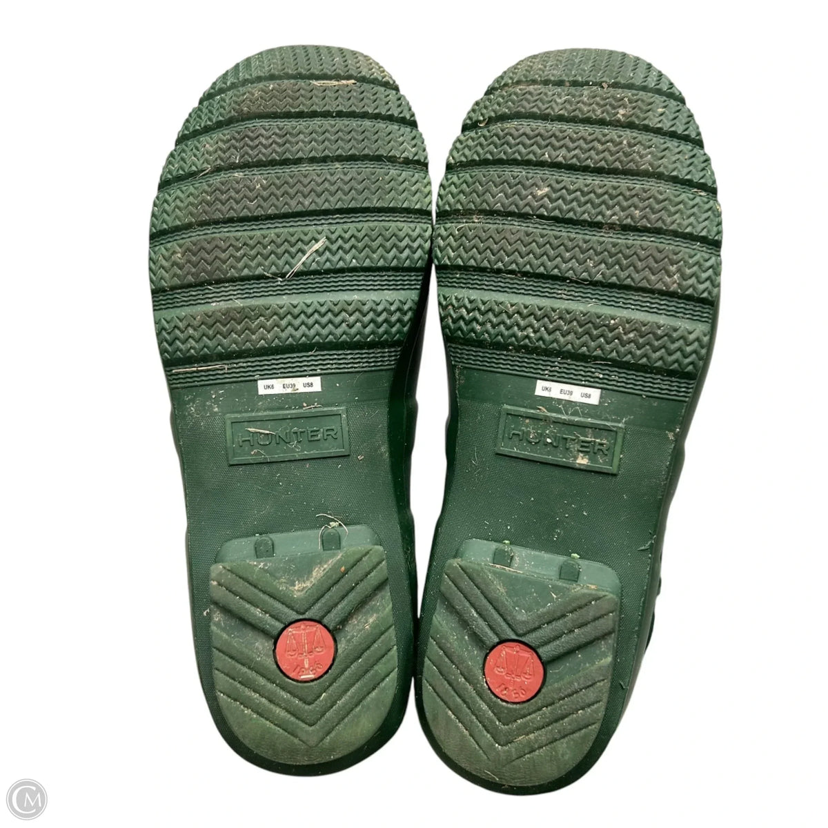 Boots Rain By Hunter In Green, Size: 8