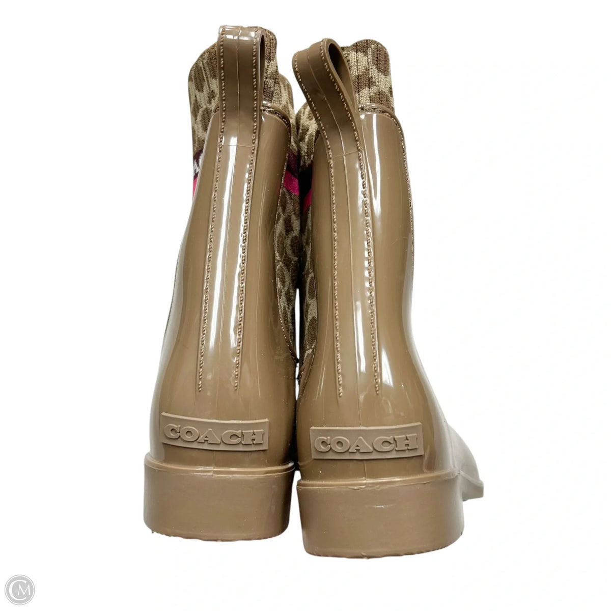 Boots Designer By Coach In Tan, Size: 6
