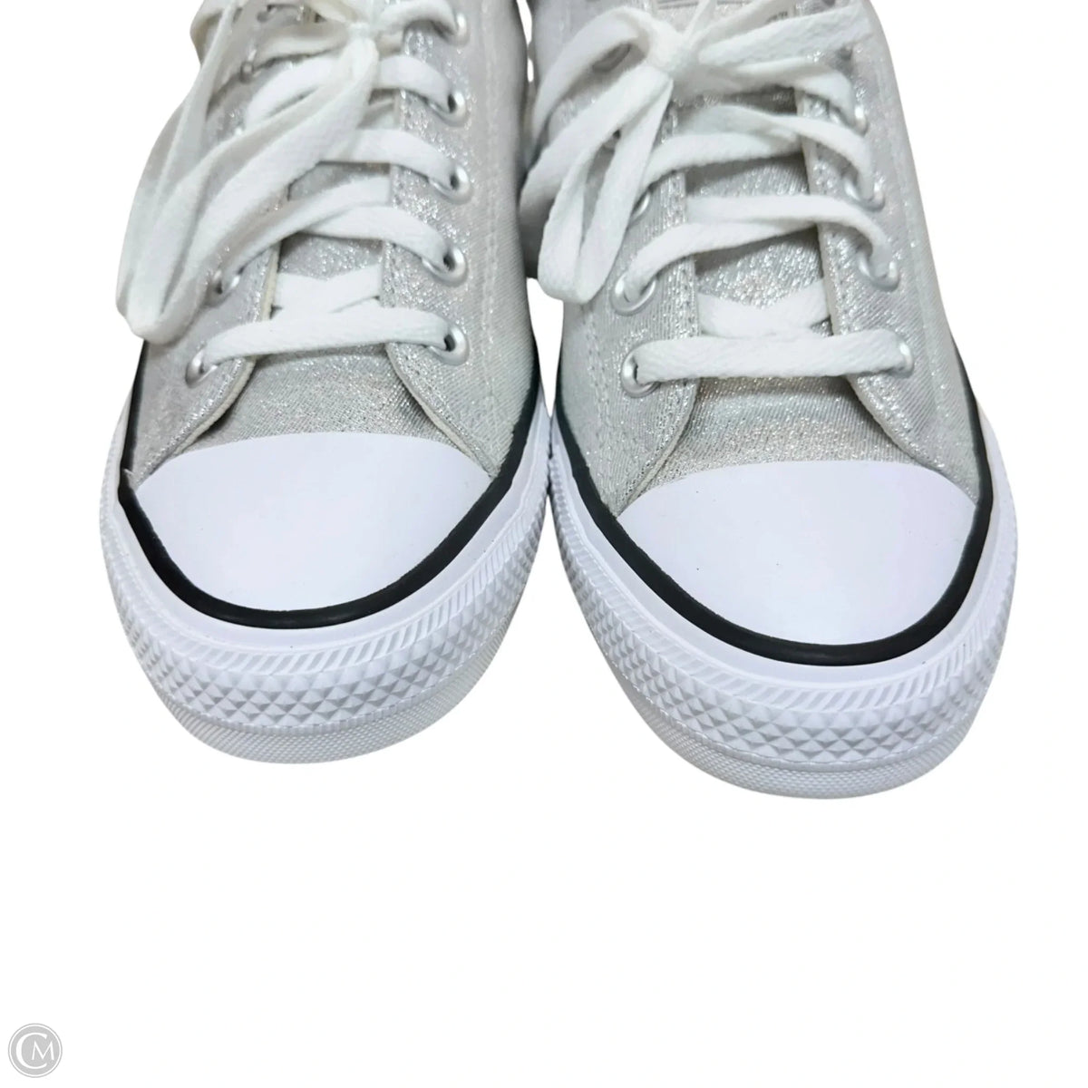 Shoes Sneakers By Converse In Silver, Size: 9.5
