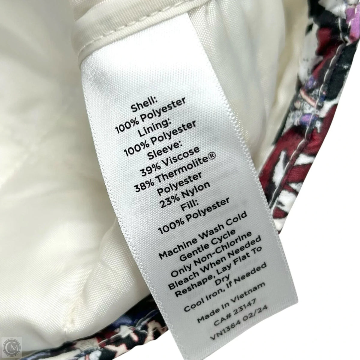 Jacket Puffer & Quilted By Talbots In Blue Red & White, Size: 2x
