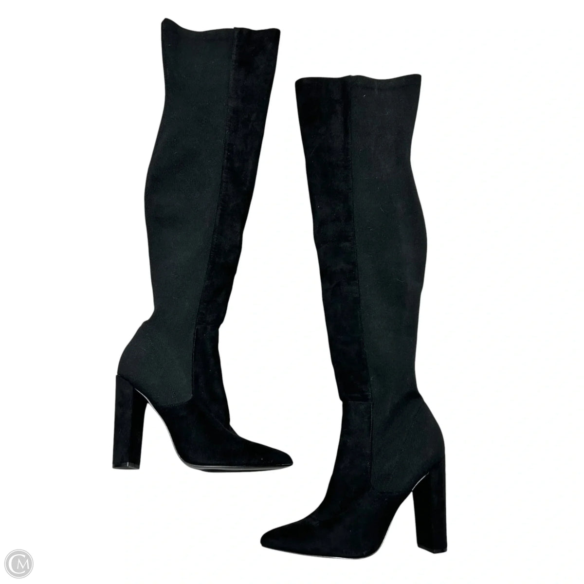 Boots Knee Heels By Steve Madden In Black, Size: 11