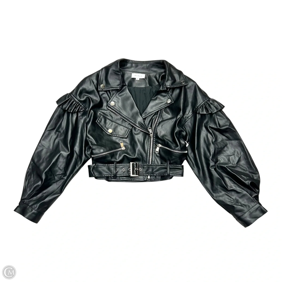 Jacket Moto By Mable In Black, Size: S
