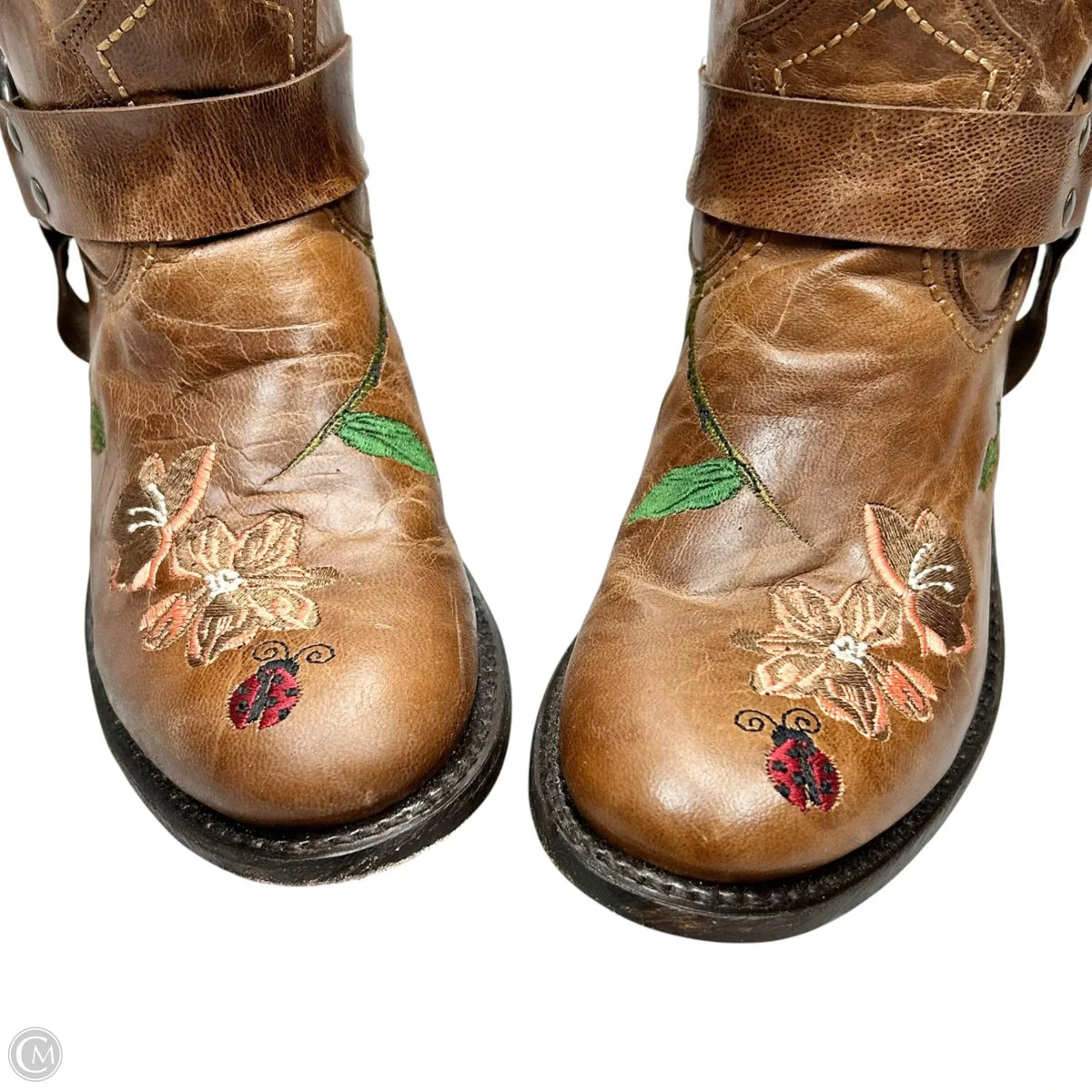 Boots Knee Flats By Dan Post In Brown, Size: 6.5