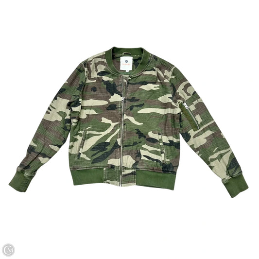 Jacket Moto By Sundry In Camouflage Print, Size: S